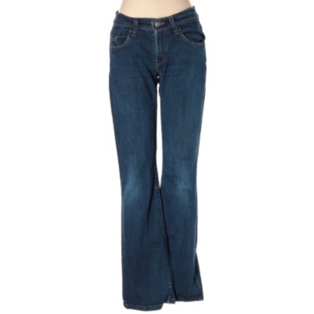 Levi's 329 size 6 dark blue BOHO flare leg jeans